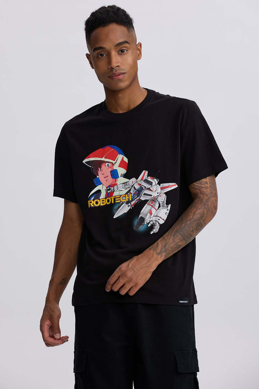 Polera Robotech Negro