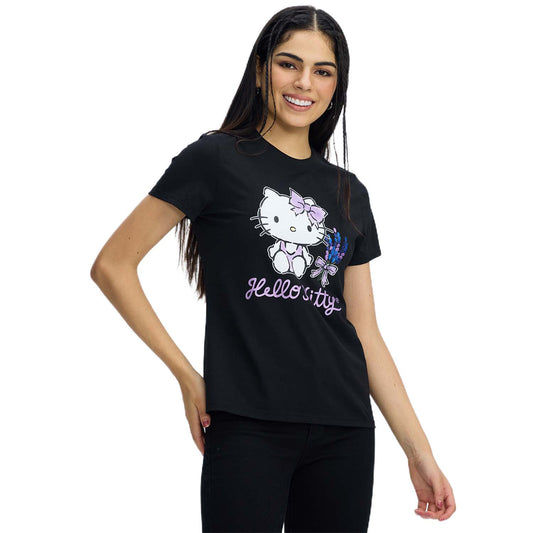 Polera Hello Kitty Negro