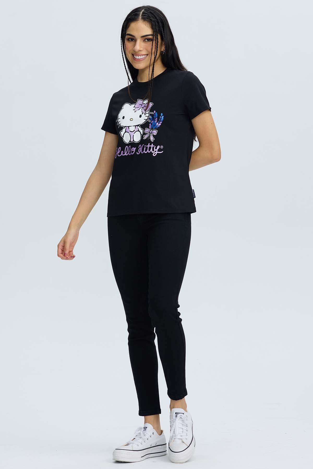 Polera Hello Kitty Negra