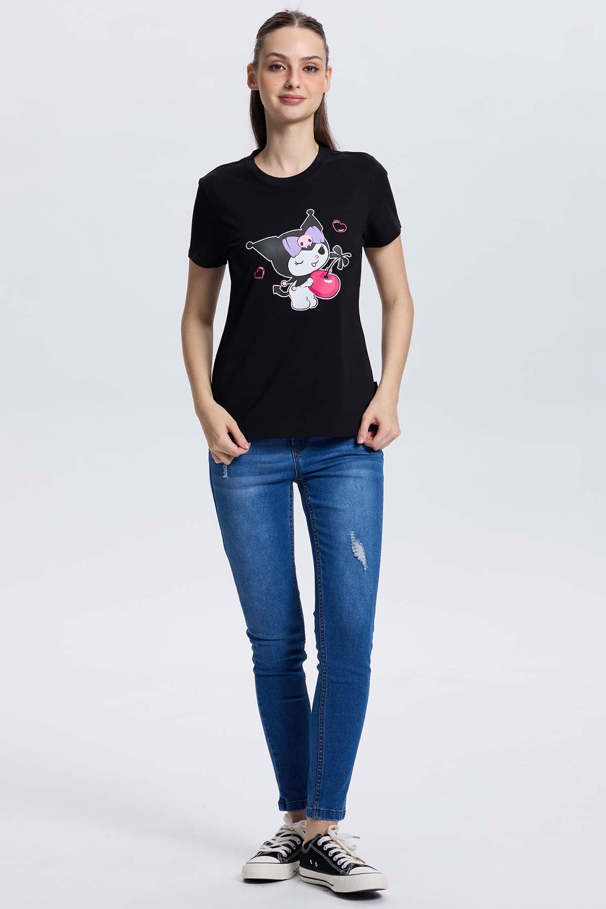 Polera Kuromi Negra