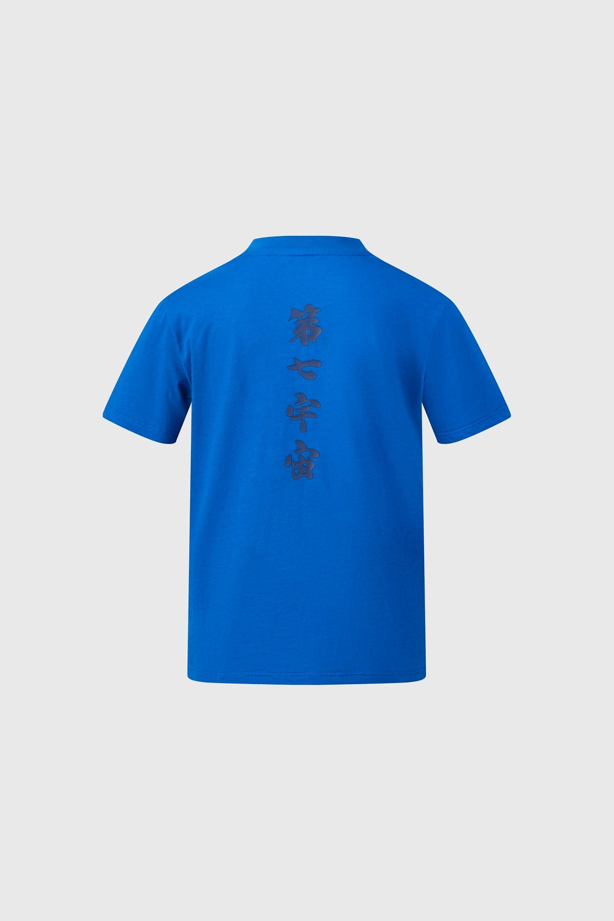 Polera azul con estampado de Vegeta en su forma Super Saiyan Blue, destacando su cabello azul y gesto desafiante, representando la saga Dragon Ball Super.