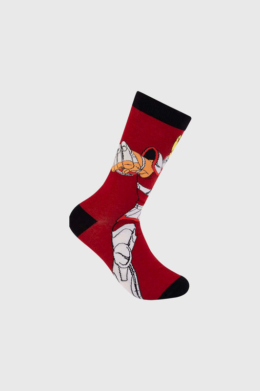Calcetín Caballeros Del Zodiaco Seiya Rojo