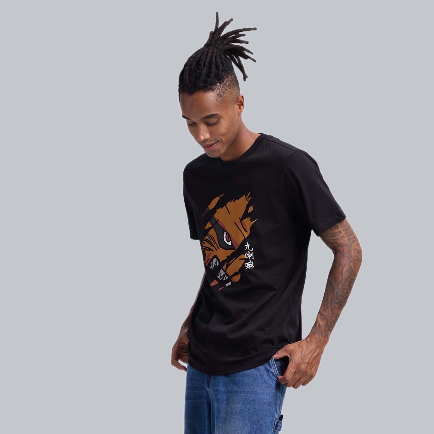 Polera Naruto Shippuden Negro