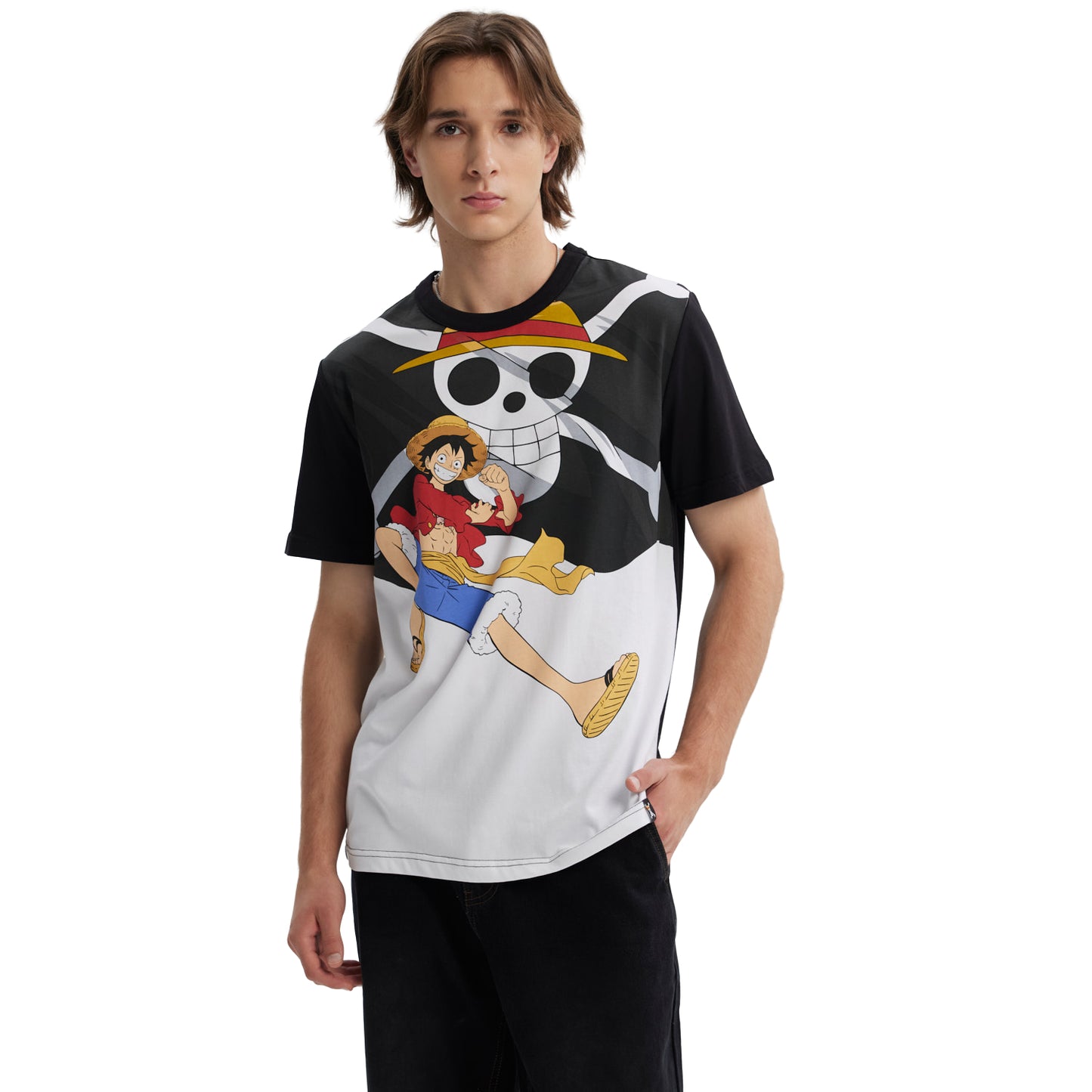 Polera One Piece Blanco / Negro