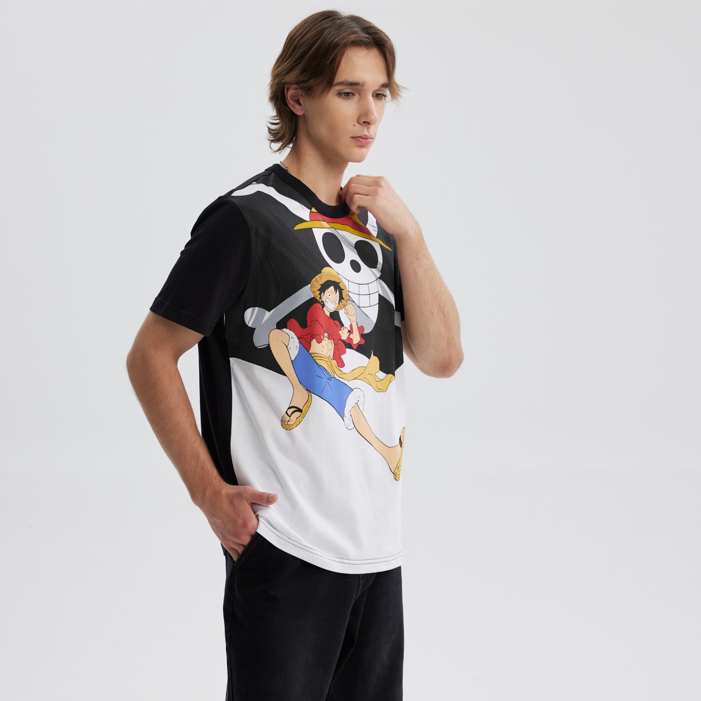Polera One Piece Blanco / Negro