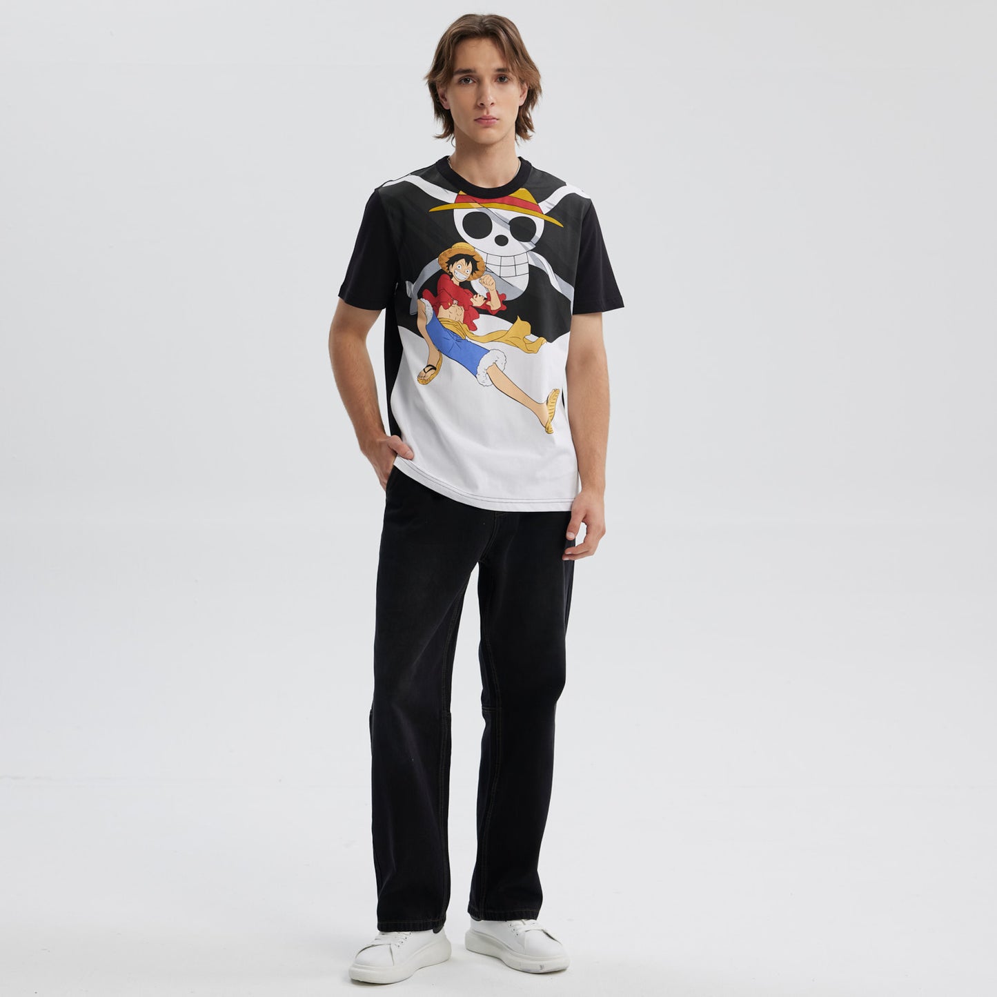 Polera One Piece Blanco / Negro