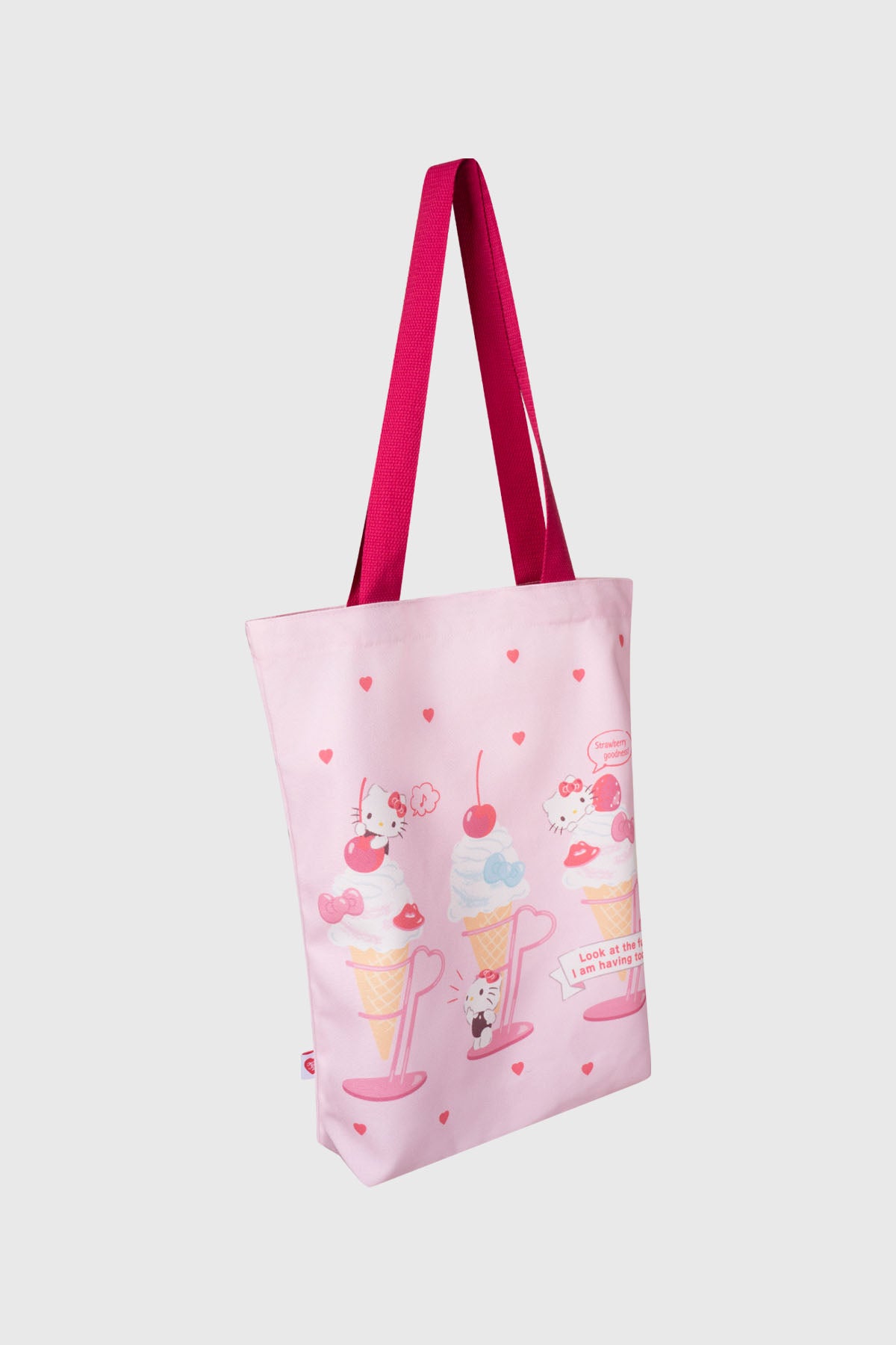 Bolsa Mediana Hello Kitty Palo Rosa