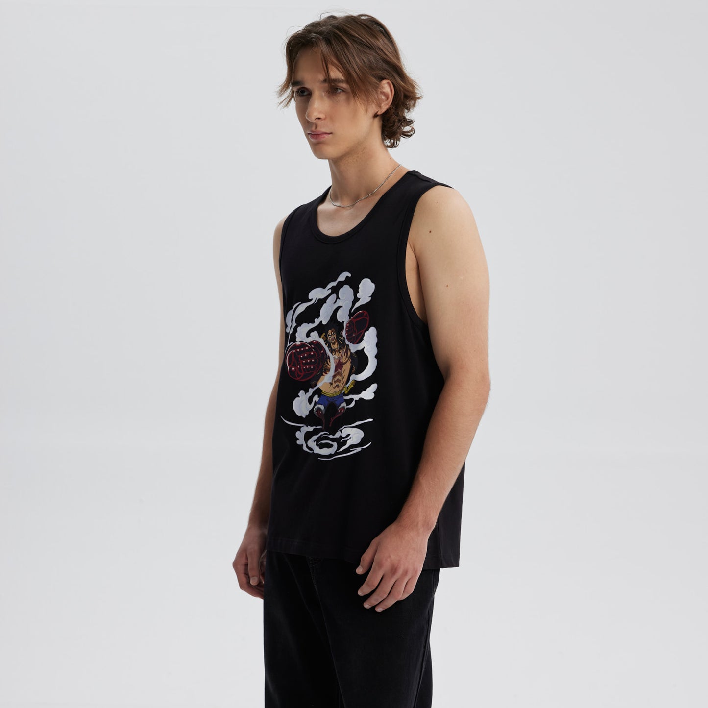 Polera One Piece Luffy Gear 4 Negra