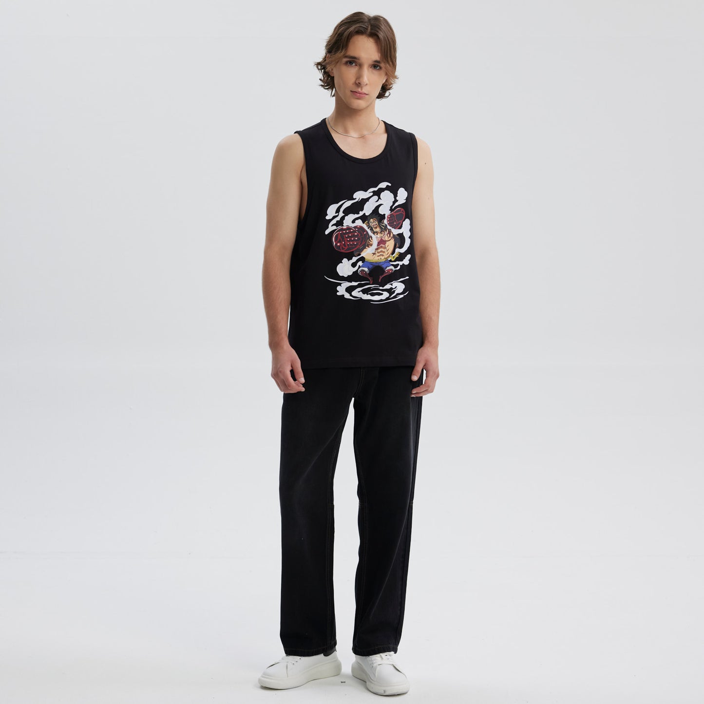 Polera One Piece Luffy Gear 4 Negra