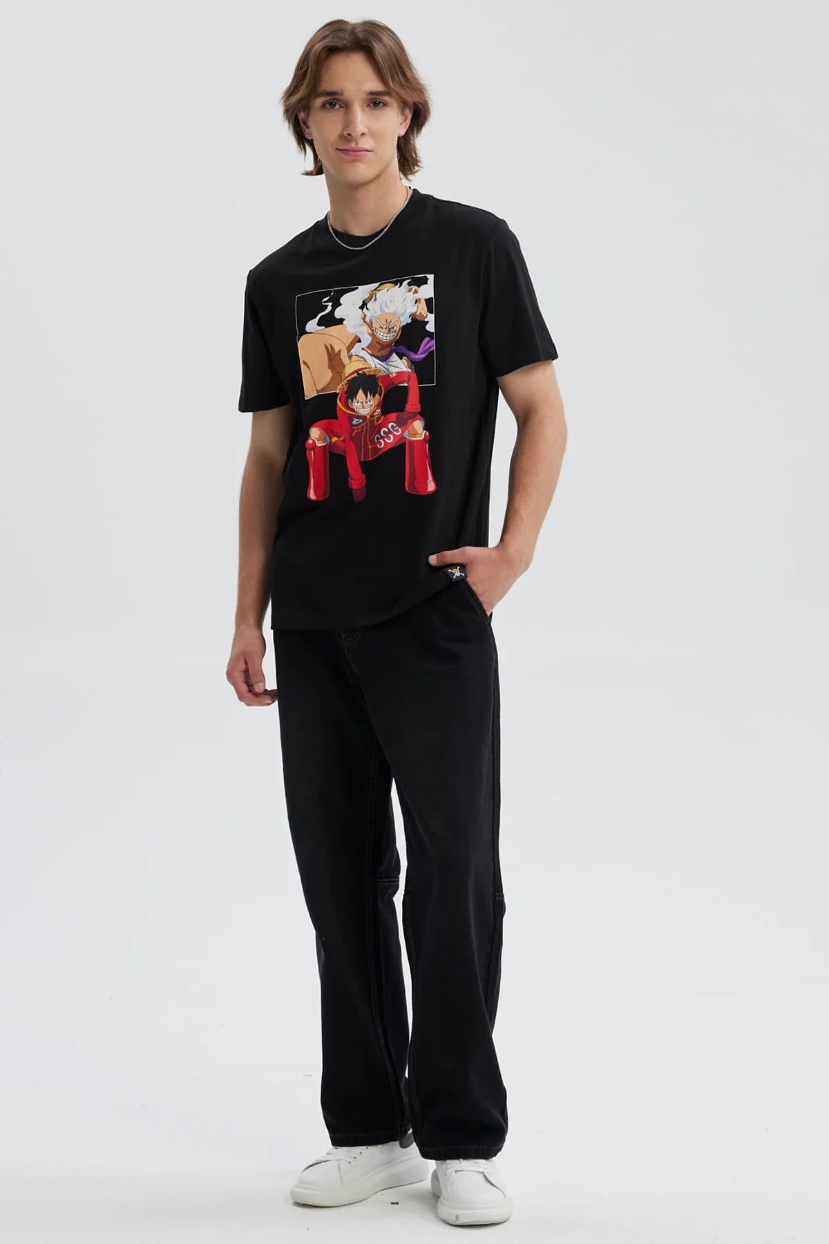 Polera One Piece Luffy Negra