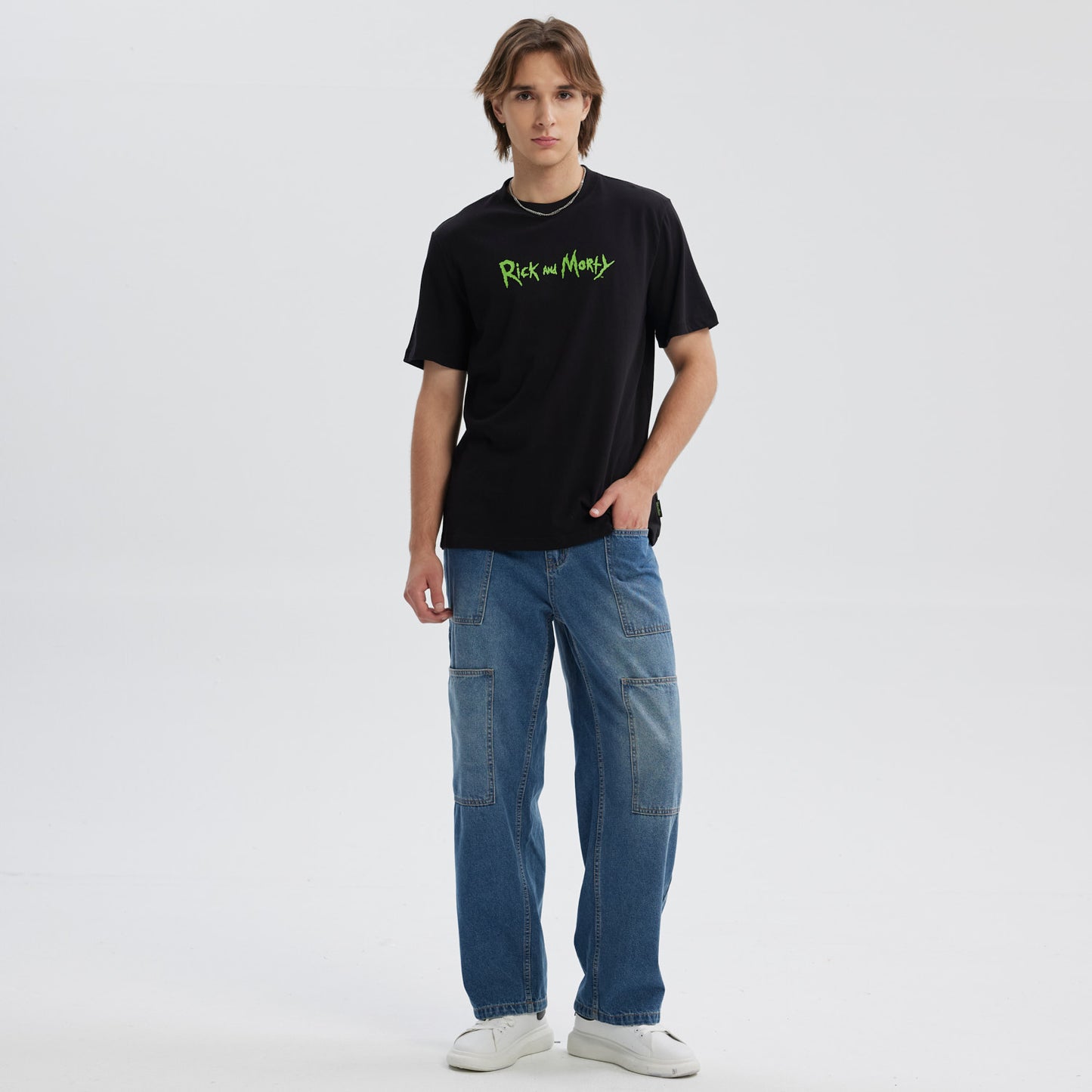 Polera Rick & Morty Negra