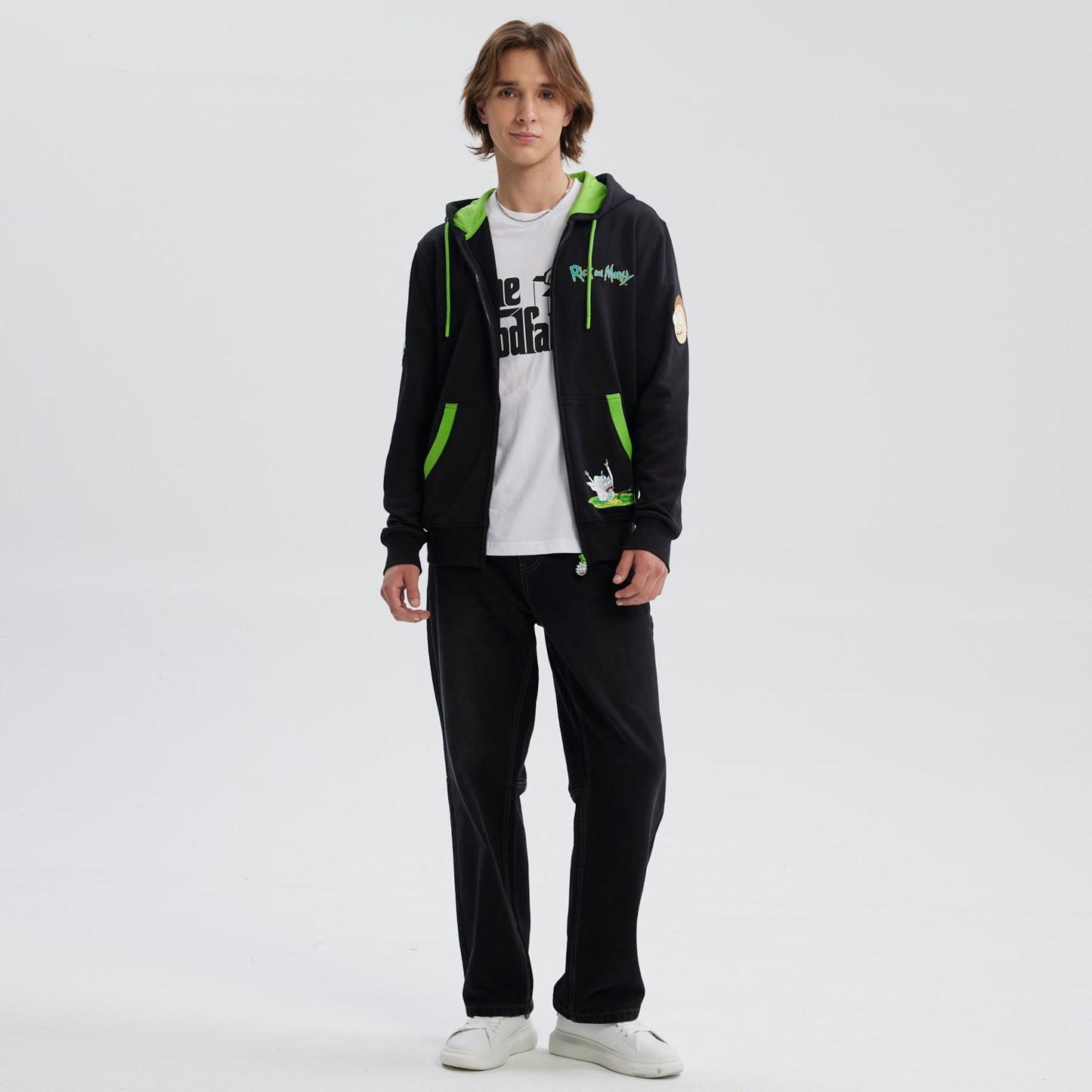 Polerón Rick & Morty Negro