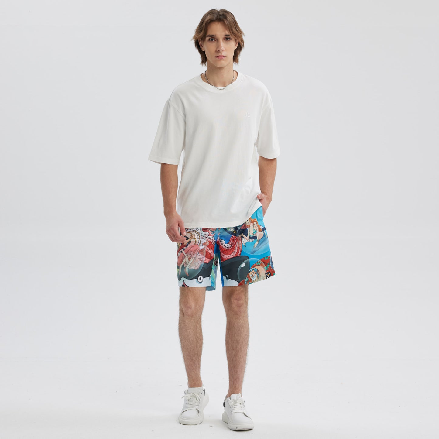 Short De Baño One Piece Celeste