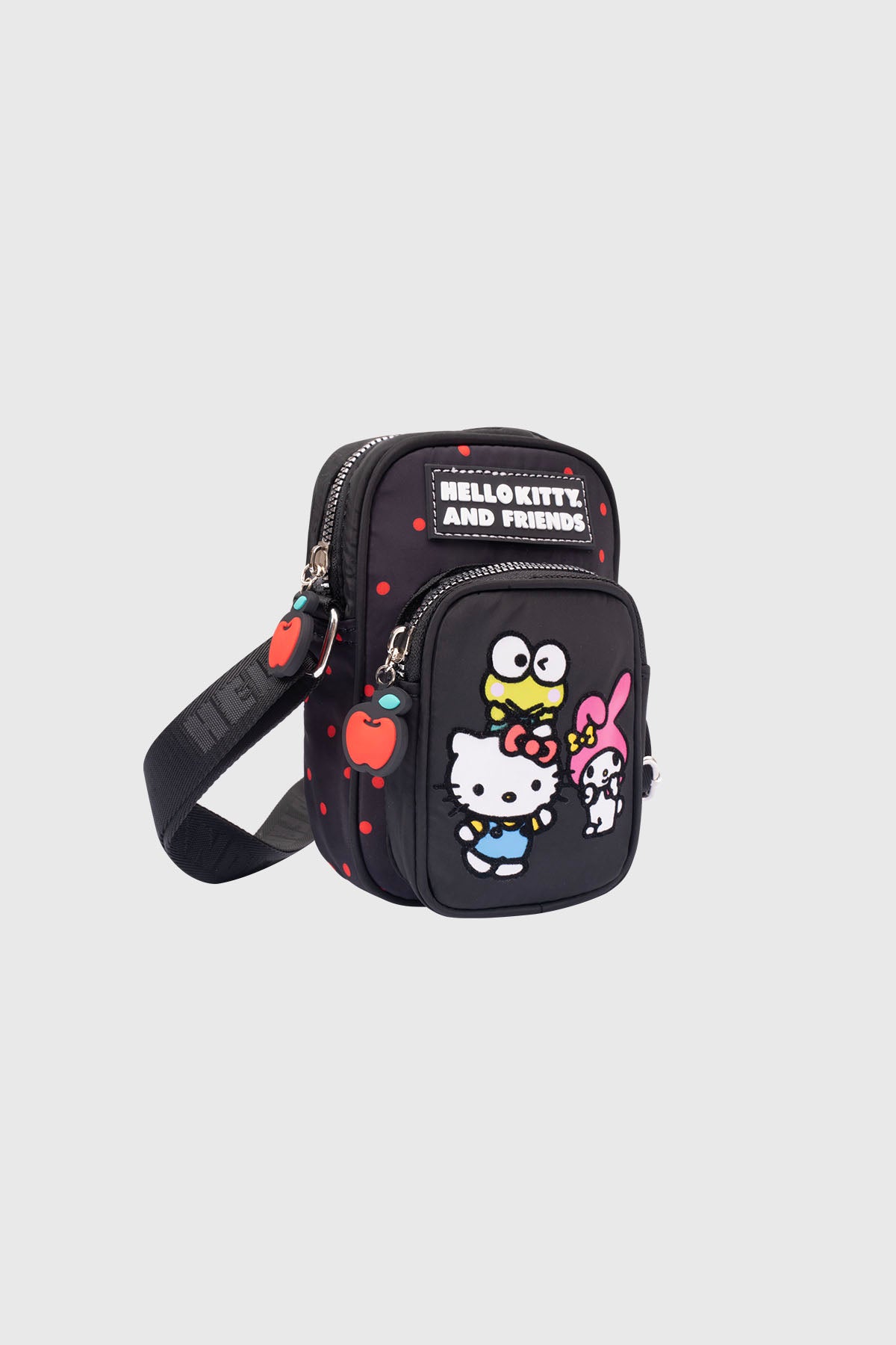 Crossbody Hello Kitty Y Sus Amigos Negro