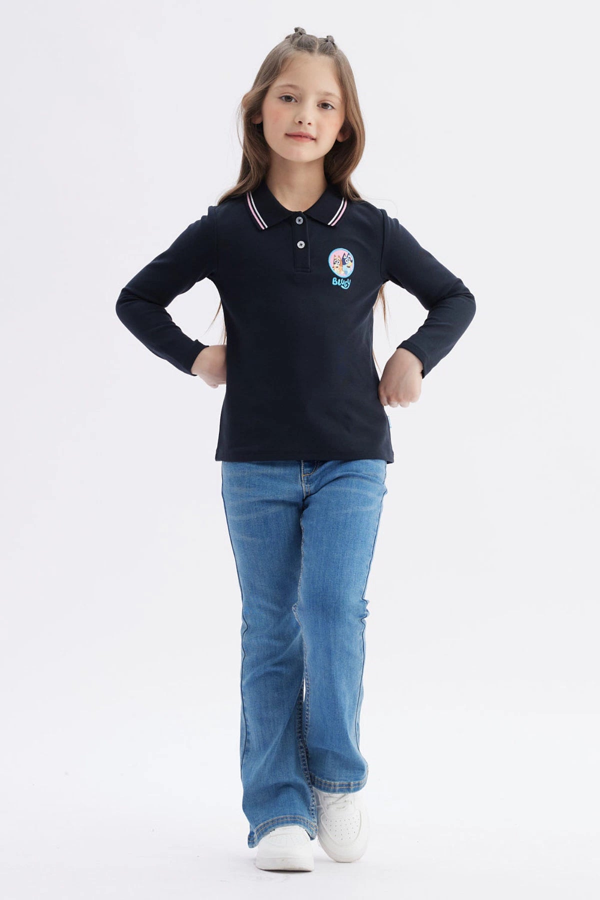 Polera Bluey Azul Marino