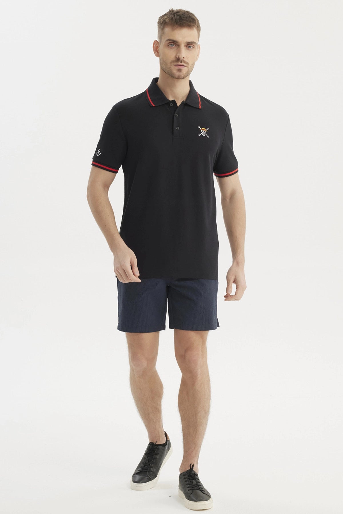 Polera Piqué One Piece Negra