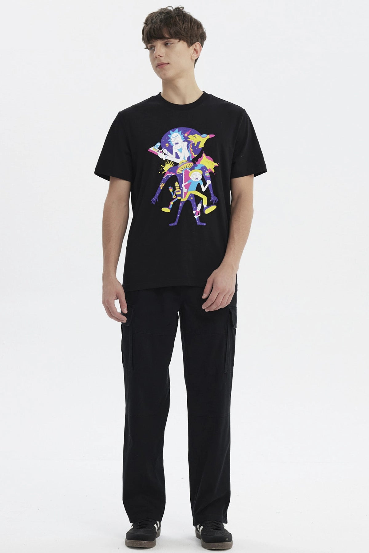 Polera Rick & Morty Negra