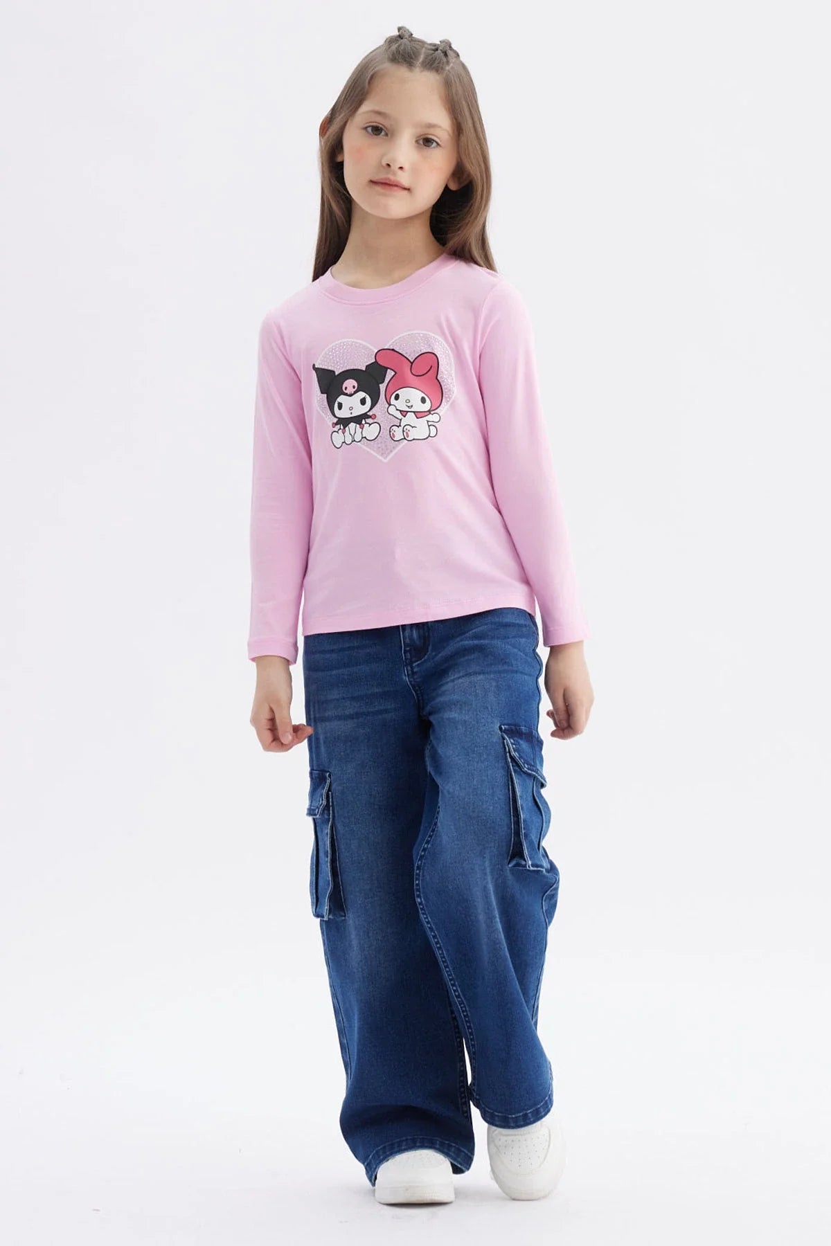 Polera Kuromi & My Melody Rosada