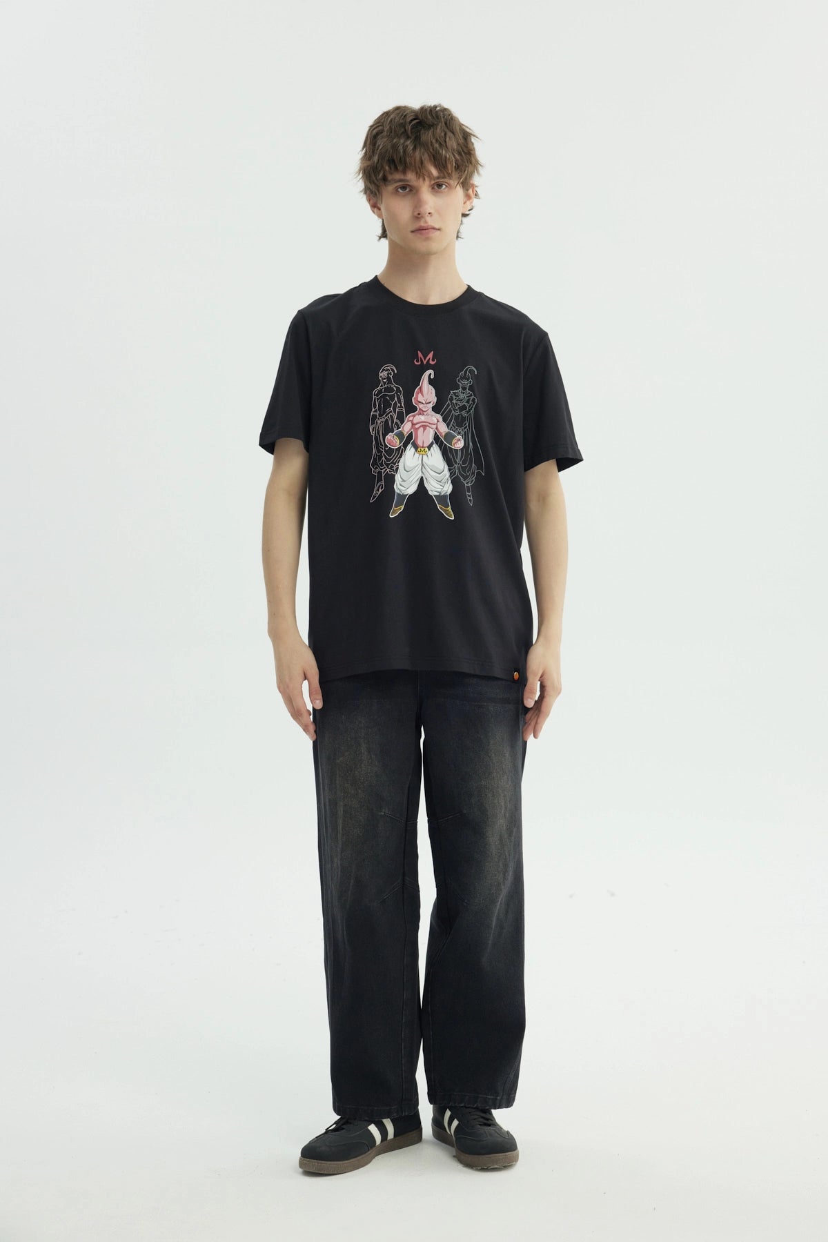 Polera Hombre Dragon Ball Majin Buu Negra