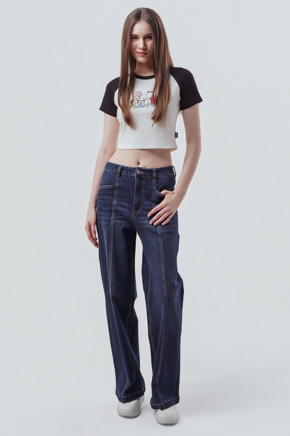 Polera Mujer Bt21 Blanca