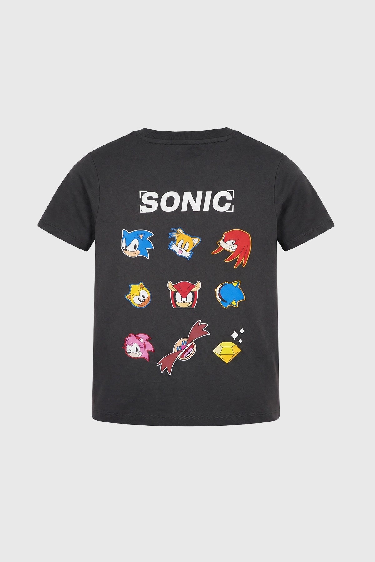 Polera Niño Sonic Gris Marengo Oscuro