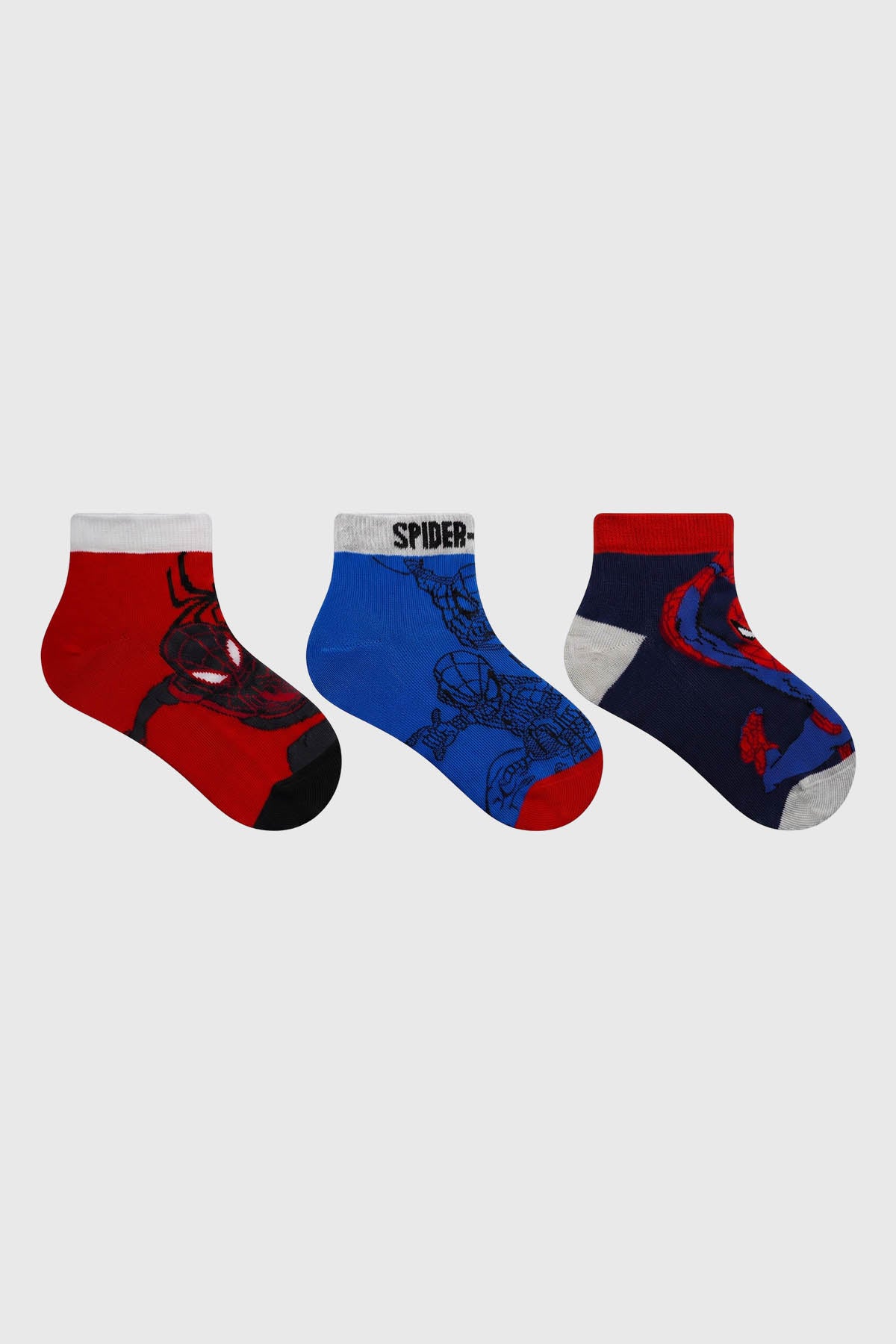 Calceta Niño Tripack Spiderman
