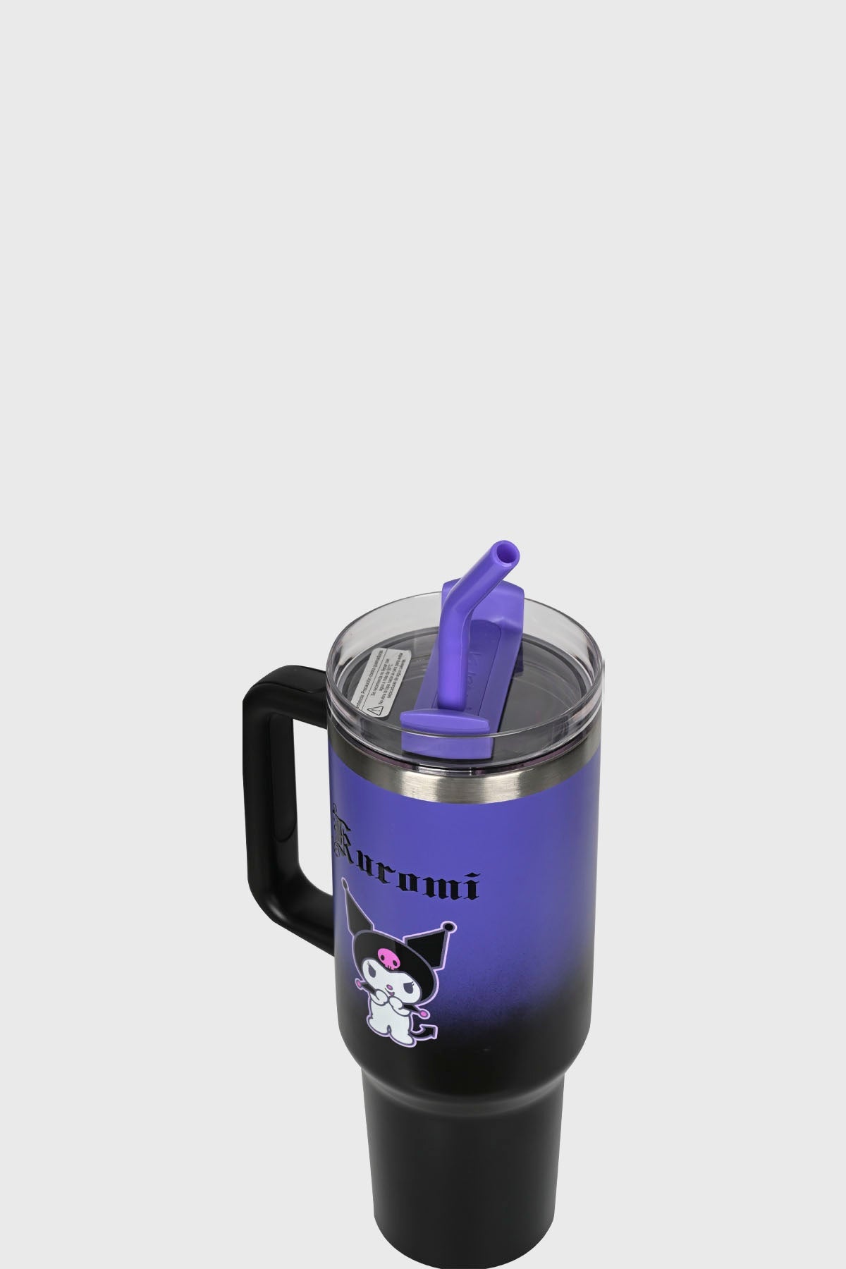 Botella Kuromi Violeta - Negro