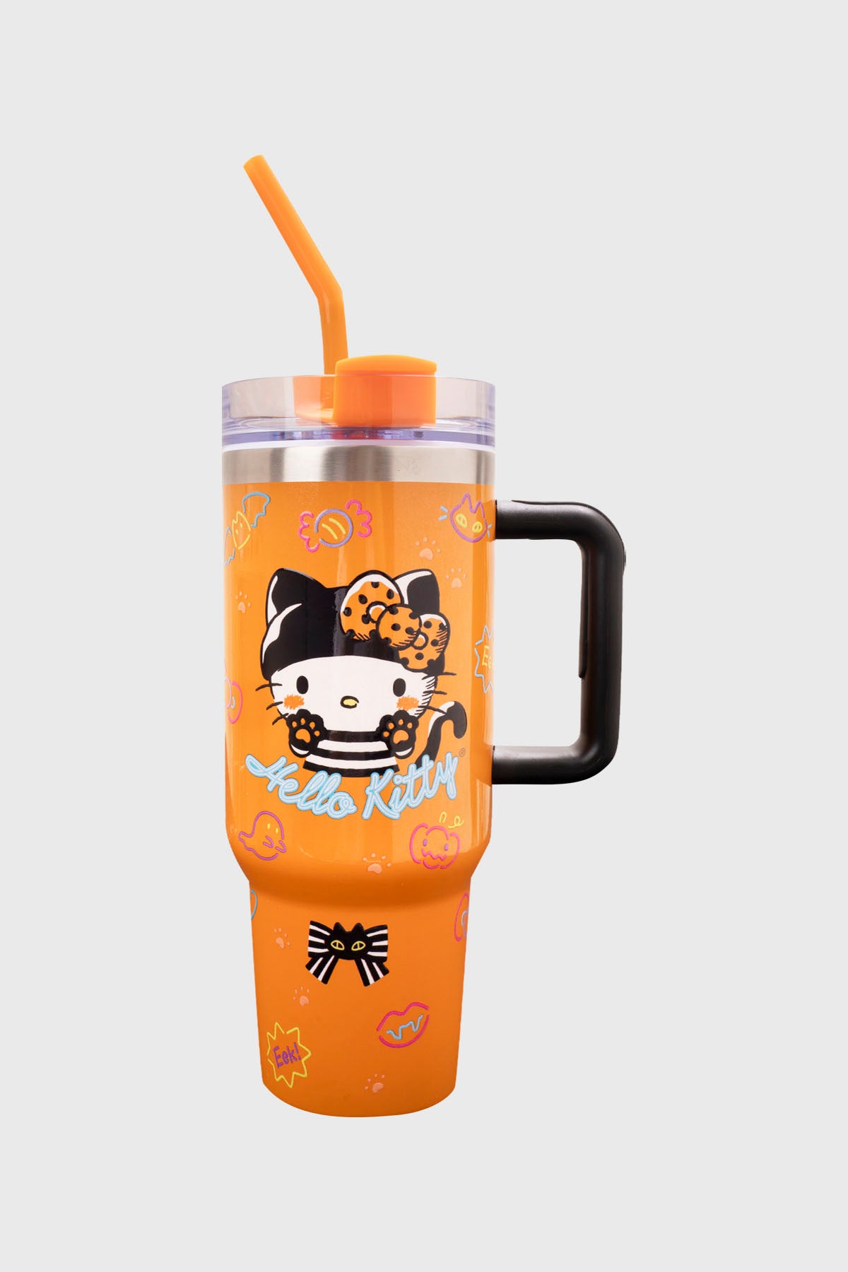 Botella Hello Kitty Halloween Naranja