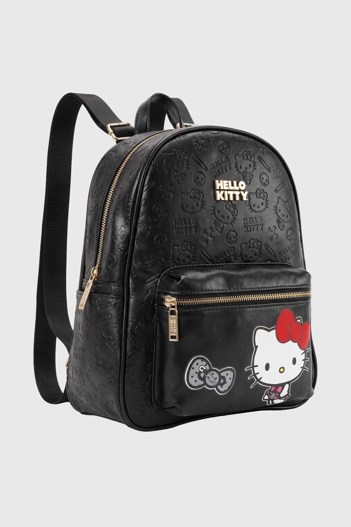 Mochila Hello Kitty Y Sus Amigos Negra
