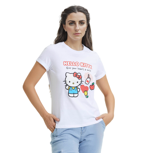 Polera Hello Kitty Blanco