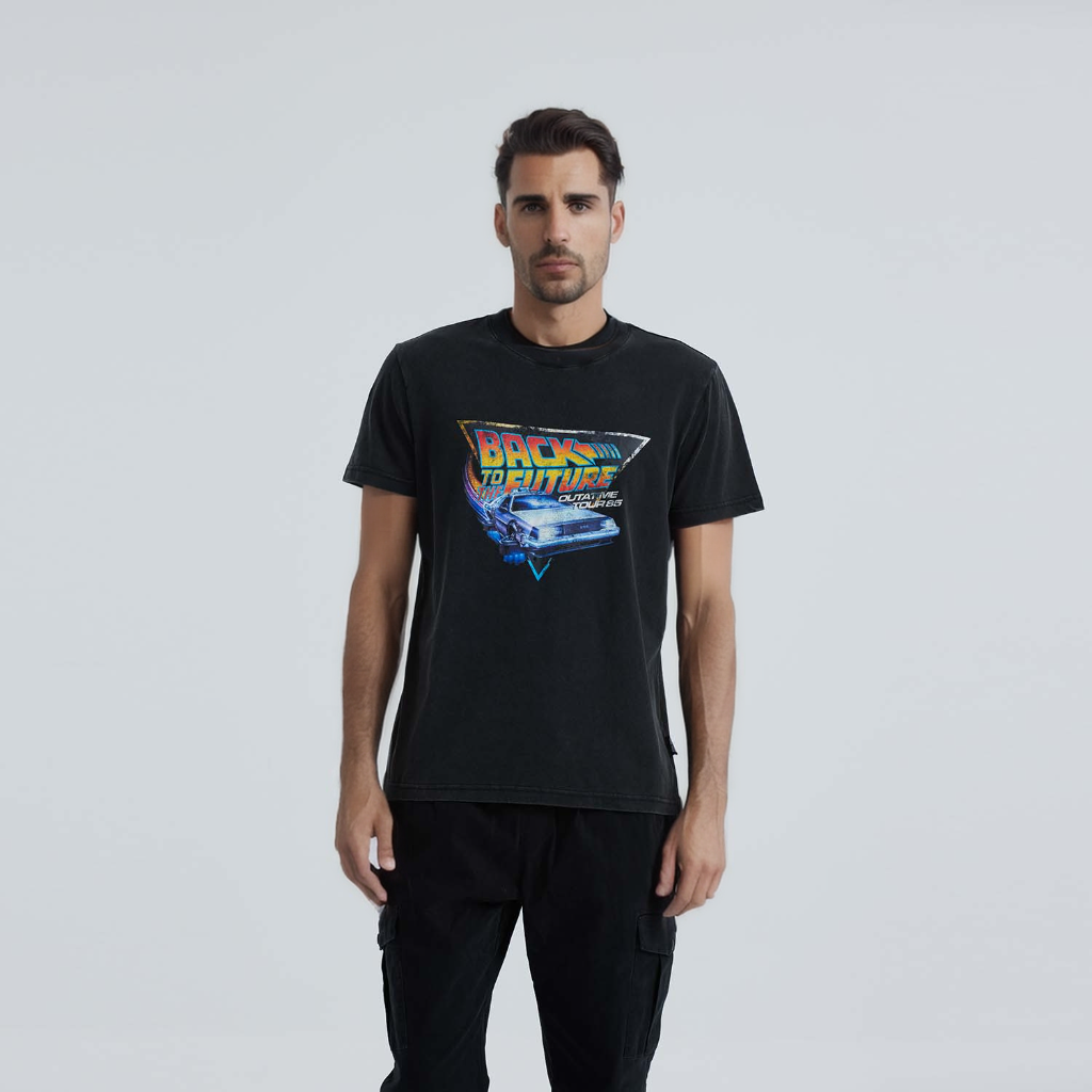 Polera Volver al Futuro Negro