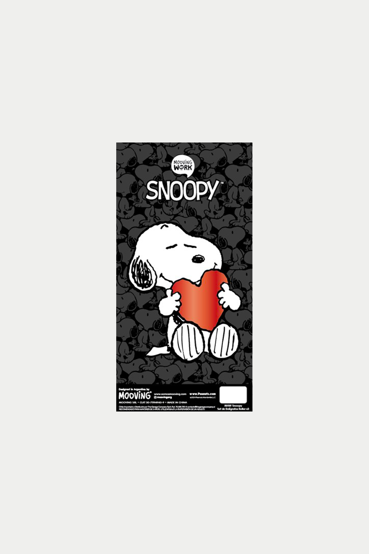 Set de 3 Bolígrafos Snoopy