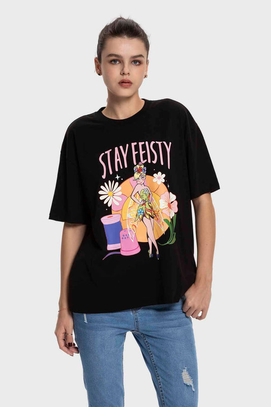 Polera Mujer Thinkerbell Negro