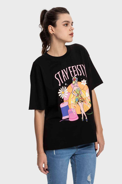 Polera Mujer Thinkerbell Negro
