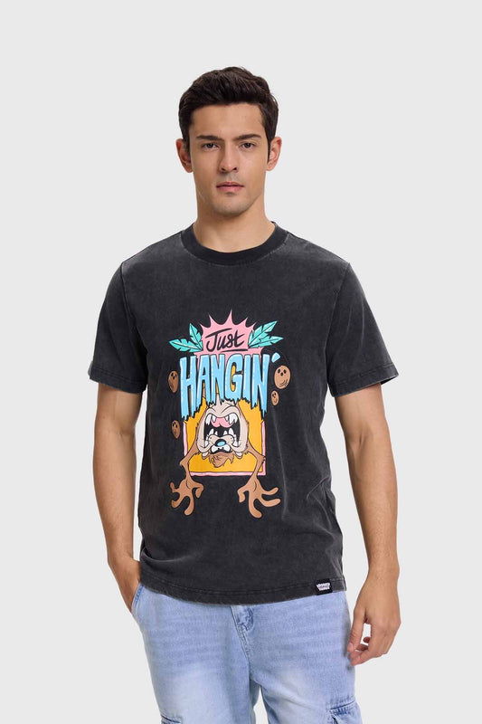 Polera Hombre Taz Negro
