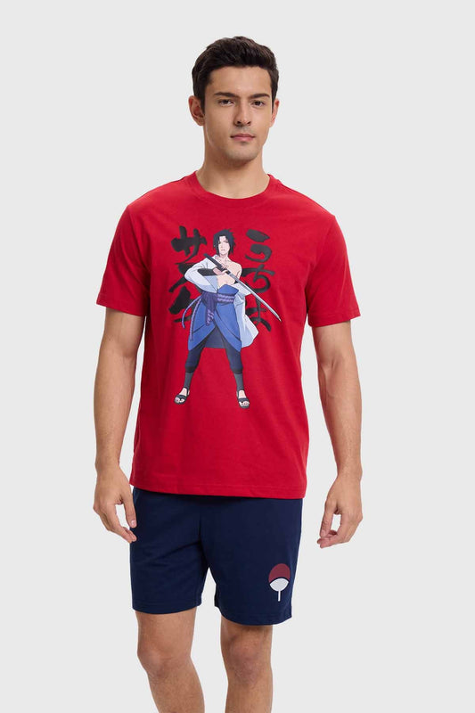 Pijama Hombre Sasuke Rojo Oscuro