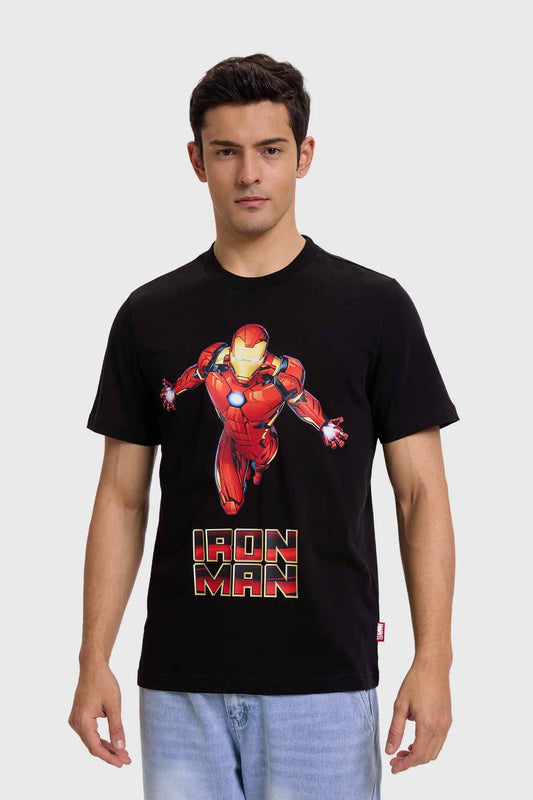 Polera Hombre Avengers Negro