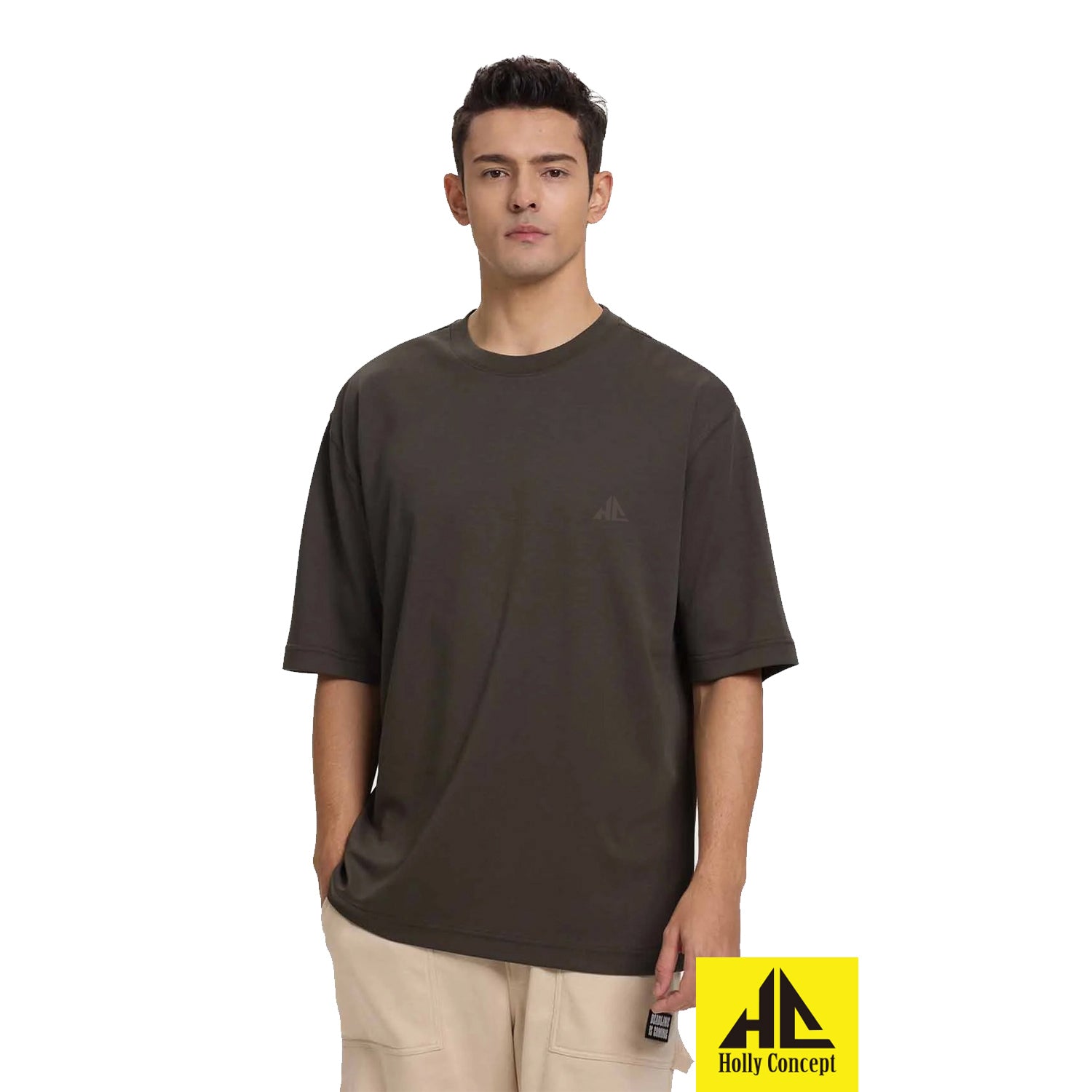 Polera Lisa Oversize Gris