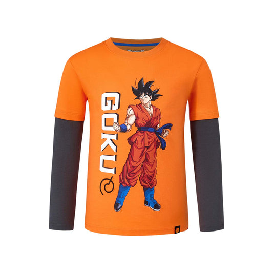 Polera Niño Dragon Ball Naranjo V