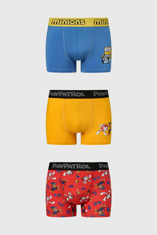 Boxer Niño Tripack Paw Patrol Rojo