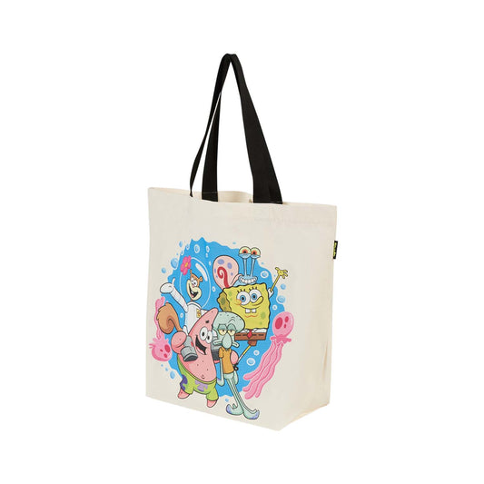 Bolsa Home Grande De Bob Esponja Beige