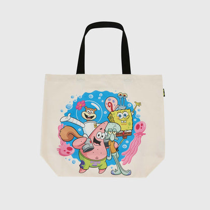 Bolsa Home Grande De Bob Esponja Beige