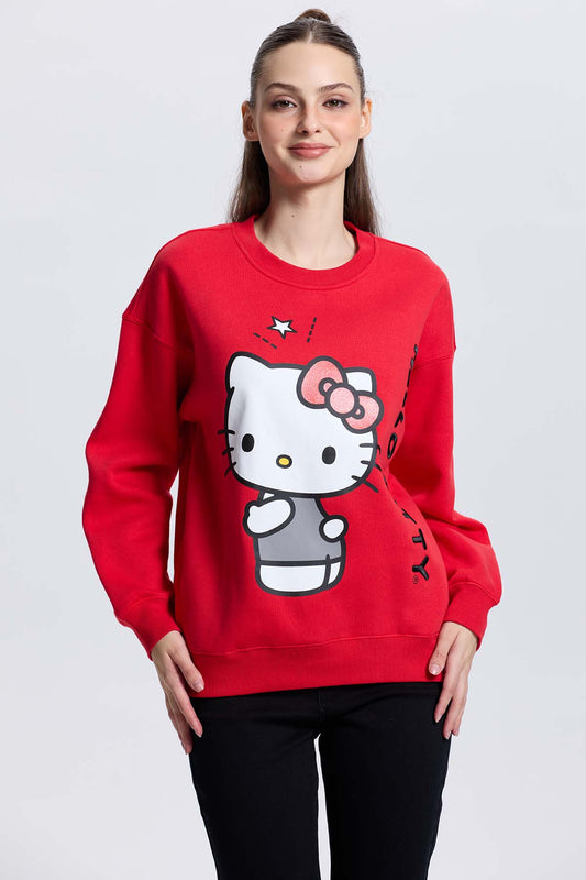 Polerón Mujer Hello Kitty Rojo