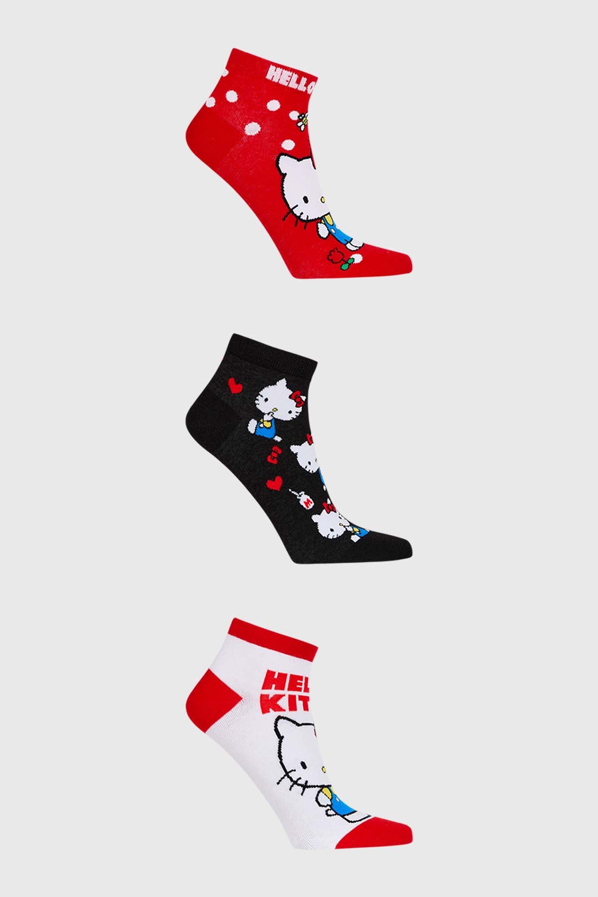 Calceta Tripack Hello Kitty