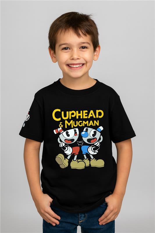 Polera Cuphead Negra