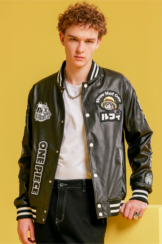 Chaqueta One Piece Straw Hat Crew Negra