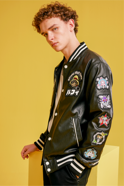 Chaqueta One Piece Straw Hat Crew Negra