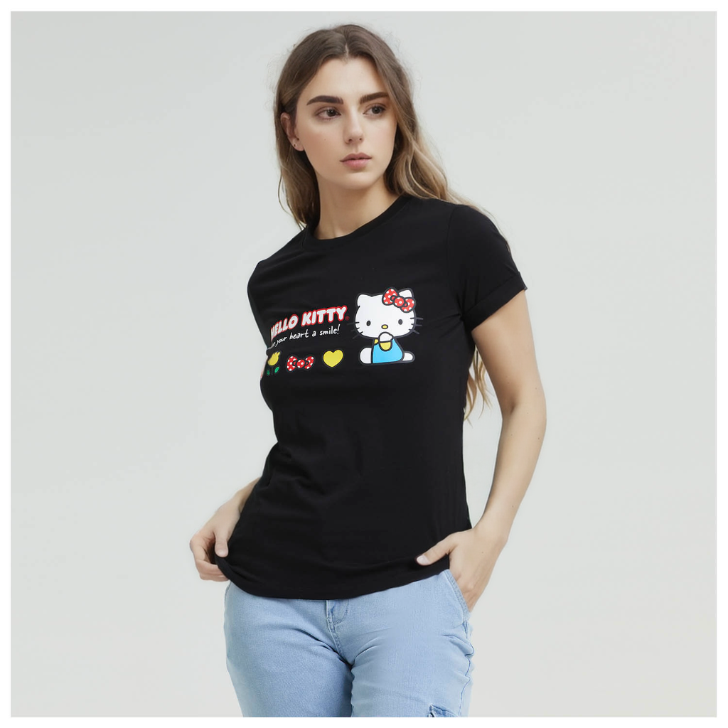 Polera Hello Kitty Negro