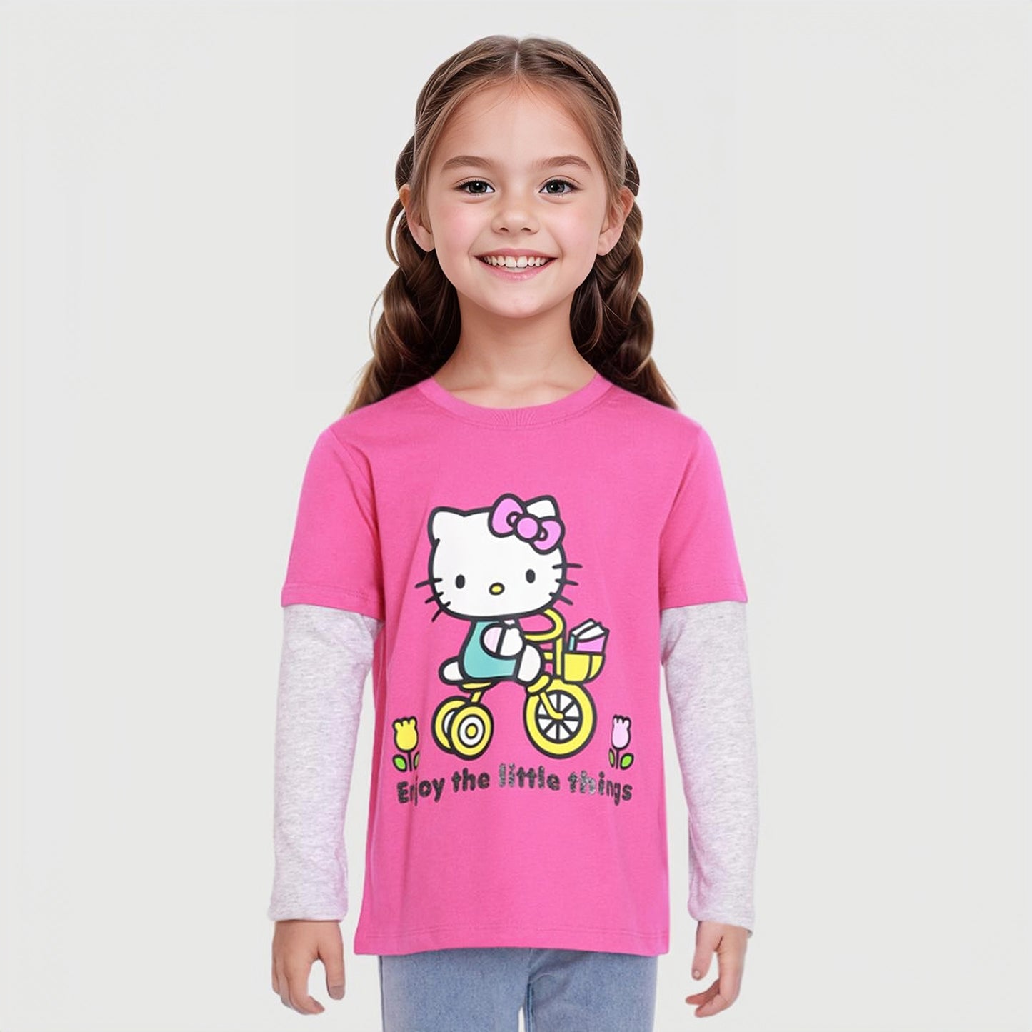 Polera Hello Kitty Fucsia