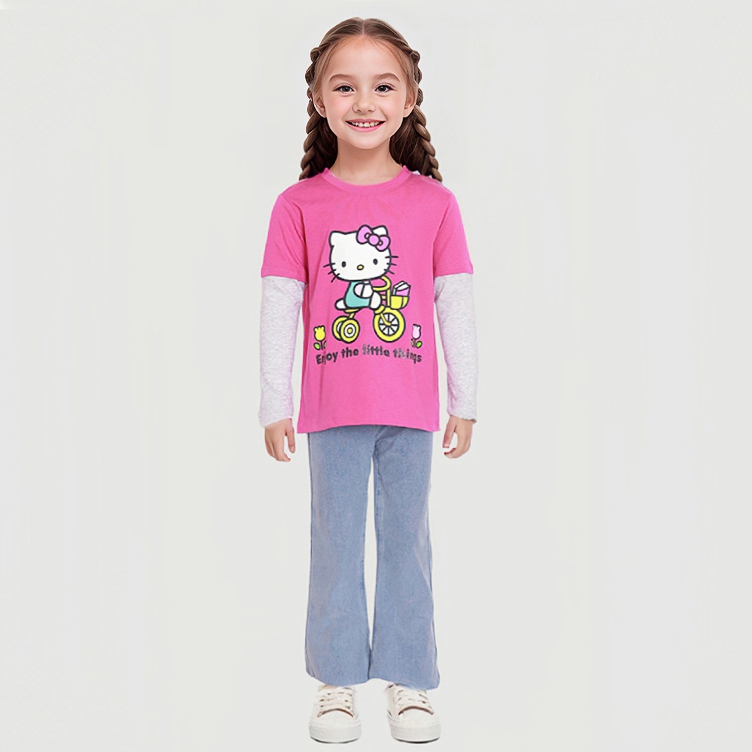 Polera Hello Kitty Fucsia